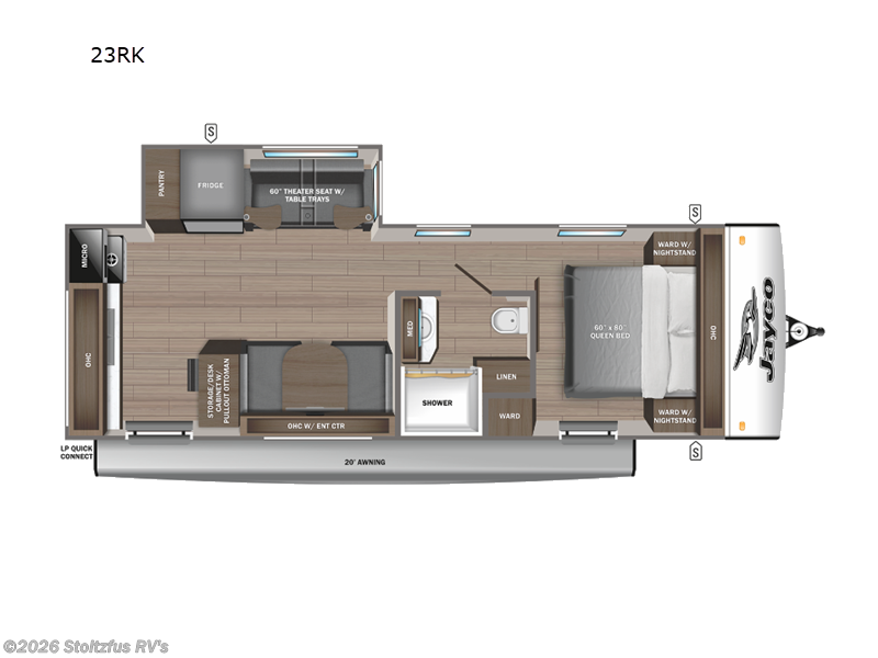 2025 Jayco Jay Feather 23RK - Used Travel Trailer For Sale by Stoltzfus RV's in Adamstown, Pennsylvania features Slideout