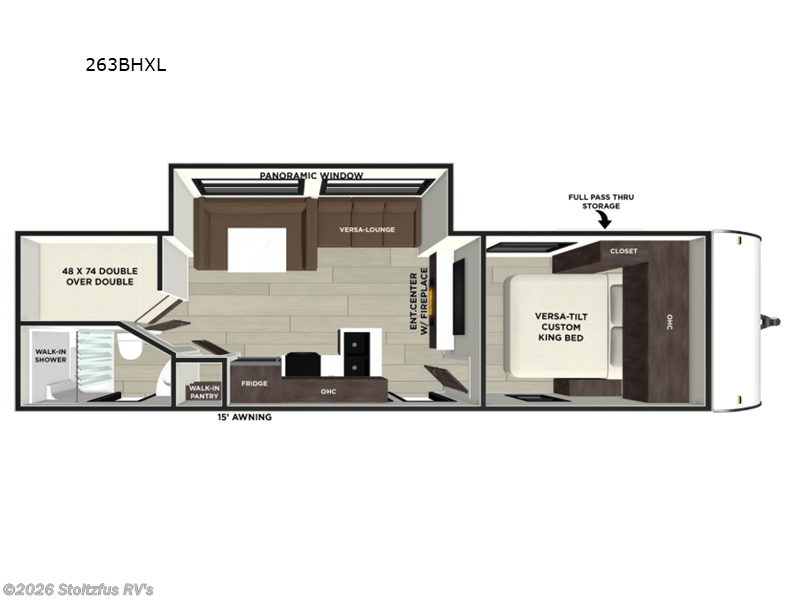 2026 Forest River Salem Cruise Lite 263BHXL - New Travel Trailer For Sale by Stoltzfus RV's in Adamstown, Pennsylvania features Slideout
