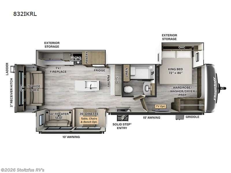 2024 Forest River Flagstaff 832IKRL - Used Travel Trailer For Sale by Stoltzfus RV's in Adamstown, Pennsylvania features Slideout