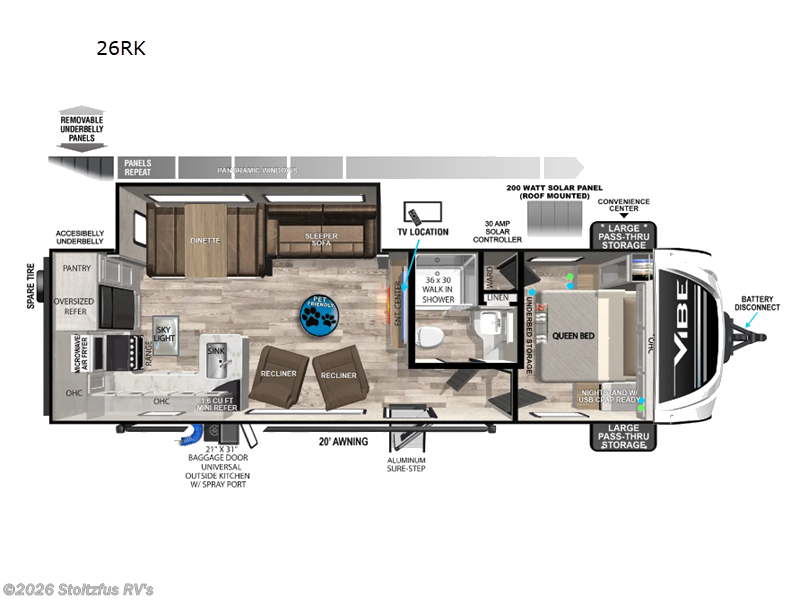 2024 Forest River Vibe 26RK - Used Travel Trailer For Sale by Stoltzfus RV's in Adamstown, Pennsylvania features Slideout