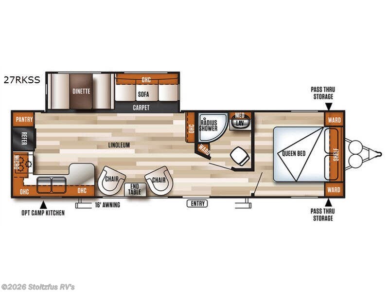 2017 Forest River Salem 27RKSS - Used Travel Trailer For Sale by Stoltzfus RV's in Adamstown, Pennsylvania features Slideout
