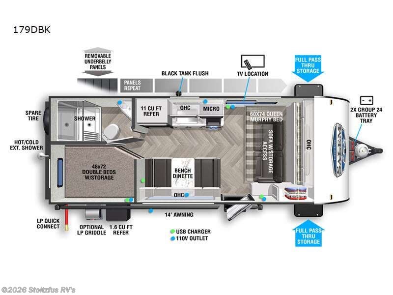 2022 Forest River Salem FSX 179DBK - Used Travel Trailer For Sale by Stoltzfus RV's in Adamstown, Pennsylvania