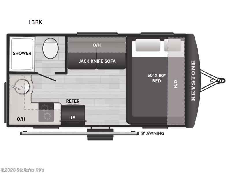 2027 Keystone Reign 13RK - New Travel Trailer For Sale by Stoltzfus RV's in Adamstown, Pennsylvania