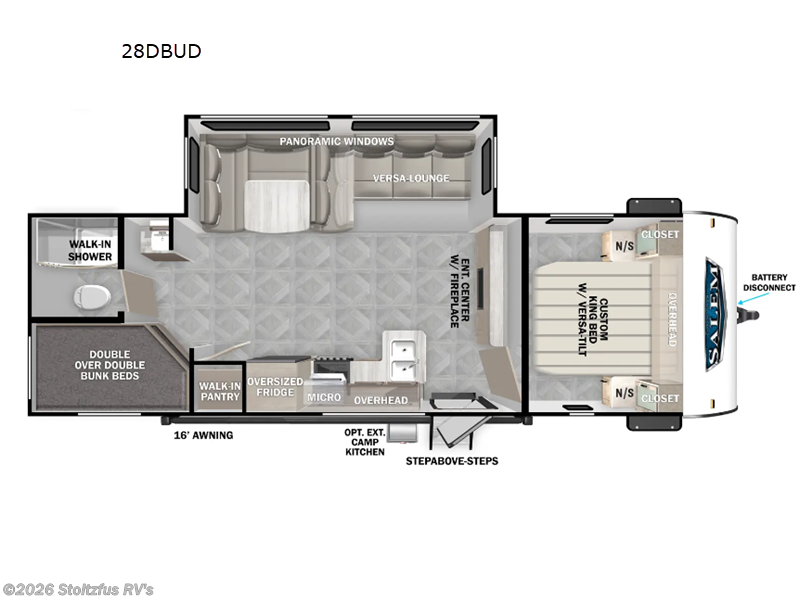 2024 Forest River Salem 28DBUD - Used Travel Trailer For Sale by Stoltzfus RV's in Adamstown, Pennsylvania features Slideout