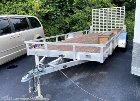 2022 leftover 7&#39;x20&#39; Black Rhino Aluminum Trailer. Wood Floor, Aluminum Wheels and Rear Gate. Tandem Axle with GVWR of 9900lbs. This is a very nice well constructed aluminum trailer. All tube construction including uprights and top rail. How may we help you take this trailer home? Financing available as well as rent to own with no credit check for anyone who may have damaged credit. 