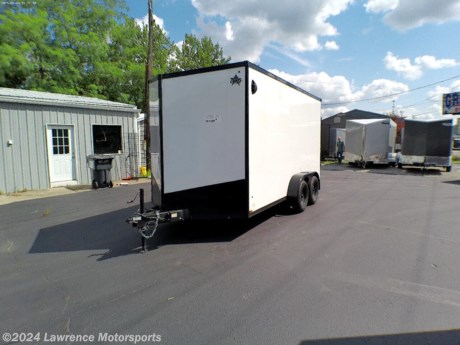 US Cargo builds a wide range of quality cargo trailers, motorcycle trailers, landscaping trailers, car haulers, snowmobile trailers, plus specialty and commercial trailers. This unit features:Blackout trim, D-rings, fold down stabilizer jacks, and a spare tire. Rent-to-Own option available. 