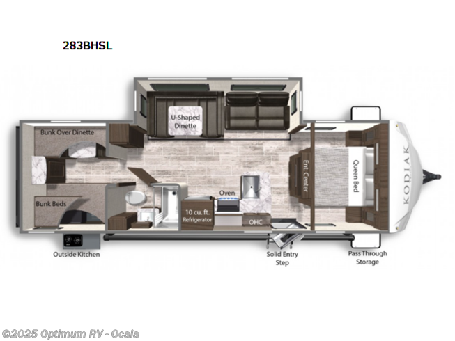 2022 Dutchmen Kodiak Ultra-Lite 283BHSL - New Travel Trailer For Sale by Optimum RV - Ocala in Ocala, Florida