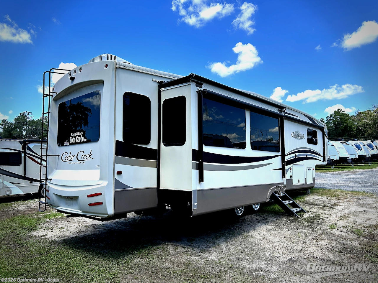 2017 Forest River Cedar Creek Hathaway Edition 38CK2 - Used Fifth Wheel For Sale by Optimum RV - Ocala in Ocala, Florida features Slideout