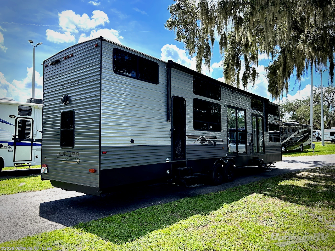 2025 Forest River Aurora 42 CONDO - Used Destination Trailer For Sale by Optimum RV - Ocala in Ocala, Florida features Slideout, Awning