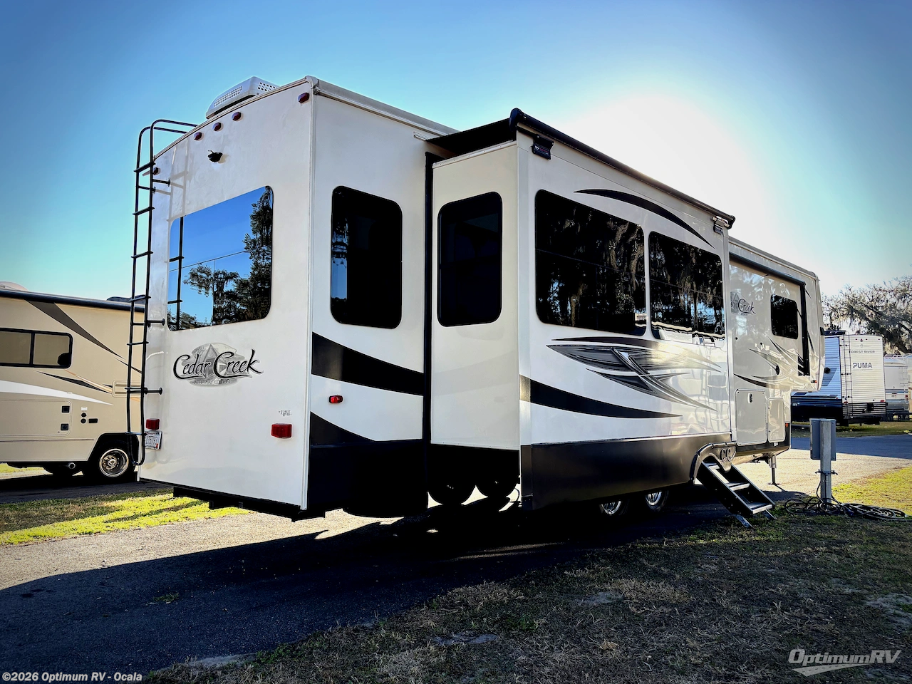 2020 Forest River Cedar Creek Hathaway Edition 34IK - Used Fifth Wheel For Sale by Optimum RV - Ocala in Ocala, Florida features Slideout, Awning