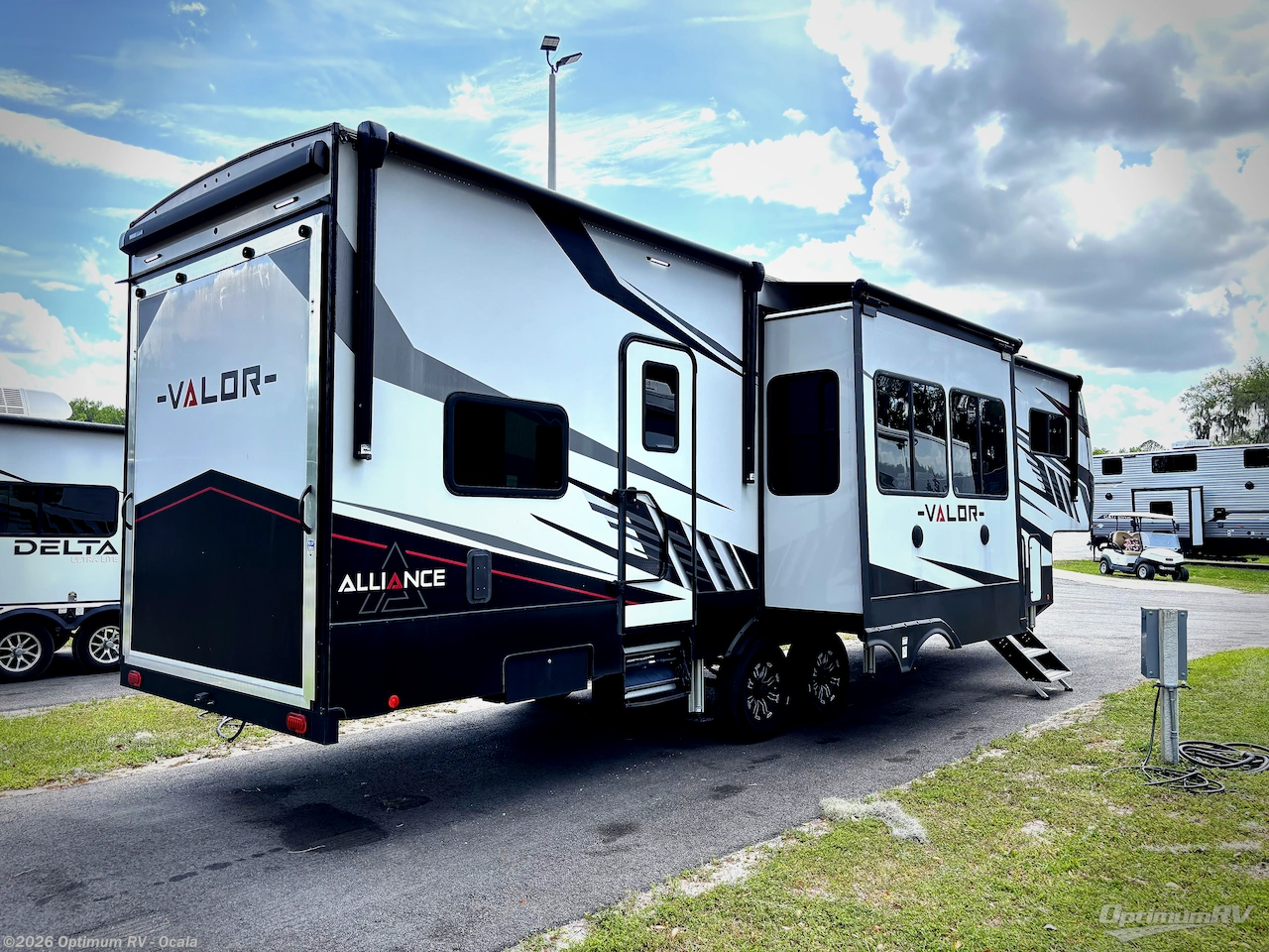 2023 Skyline Alliance Valor 36V11 - Used Fifth Wheel For Sale by Optimum RV - Ocala in Ocala, Florida features Slideout, Awning