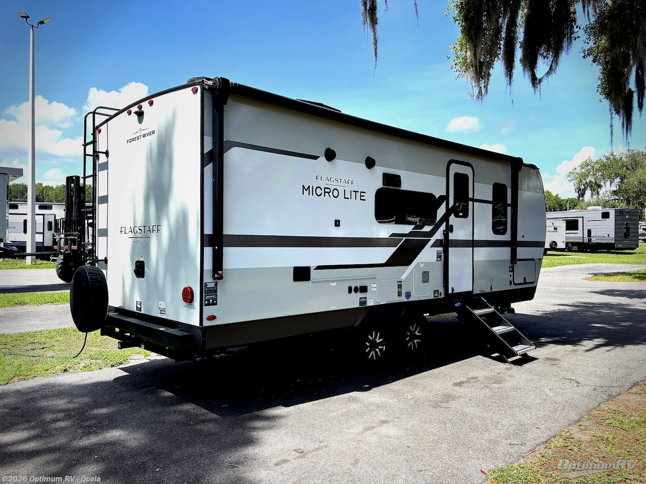 2026 Forest River Flagstaff Micro Lite 25DBH - New Travel Trailer For Sale by Optimum RV - Ocala in Ocala, Florida features Slideout, Awning