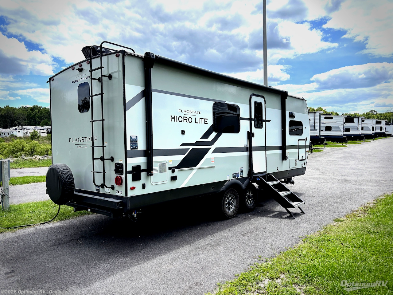 2026 Forest River Flagstaff Micro Lite 25MBR - New Travel Trailer For Sale by Optimum RV - Ocala in Ocala, Florida features Slideout, Awning