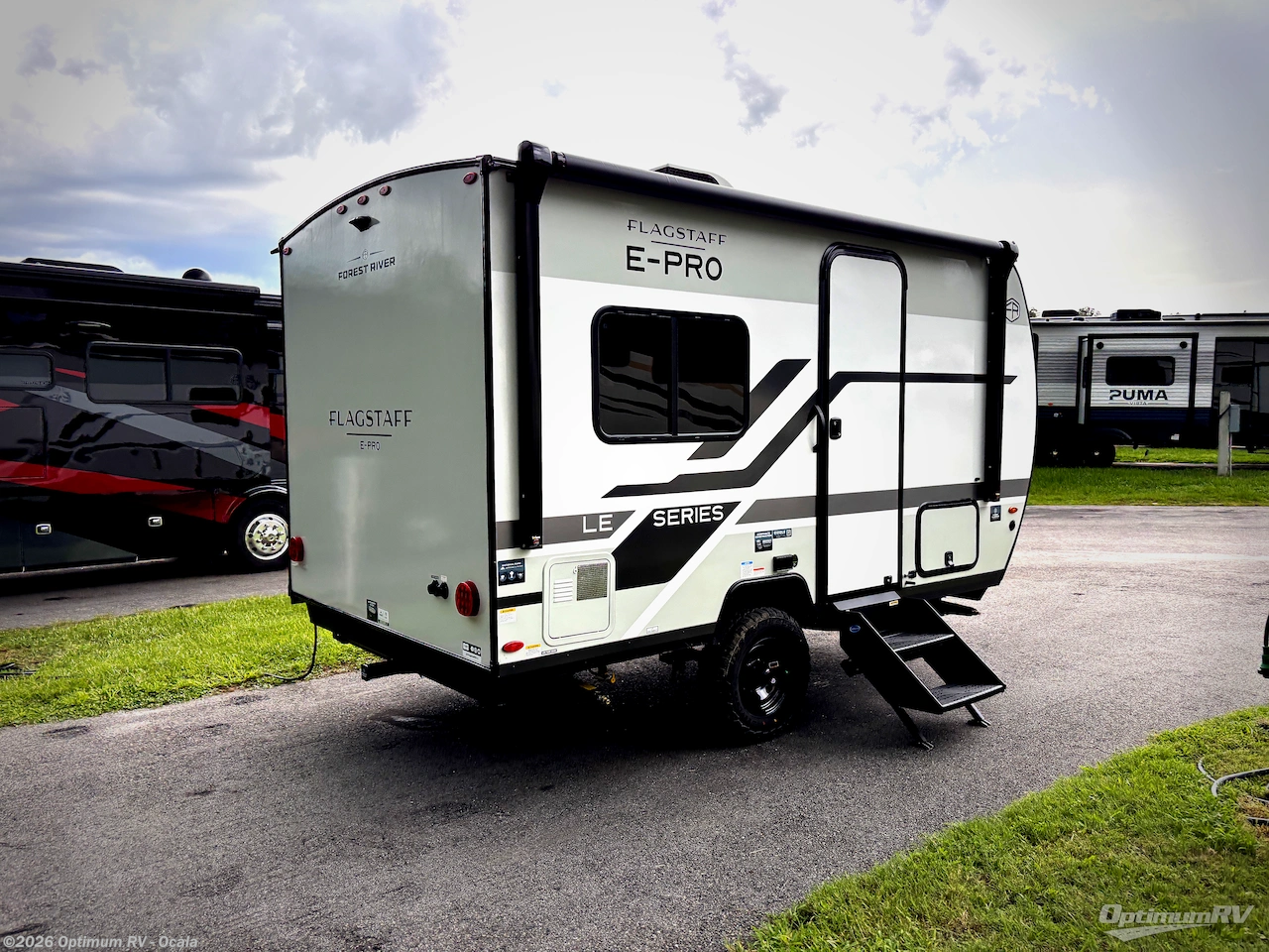 2027 Forest River Flagstaff E-Pro E131DLE - New Travel Trailer For Sale by Optimum RV - Ocala in Ocala, Florida features Awning