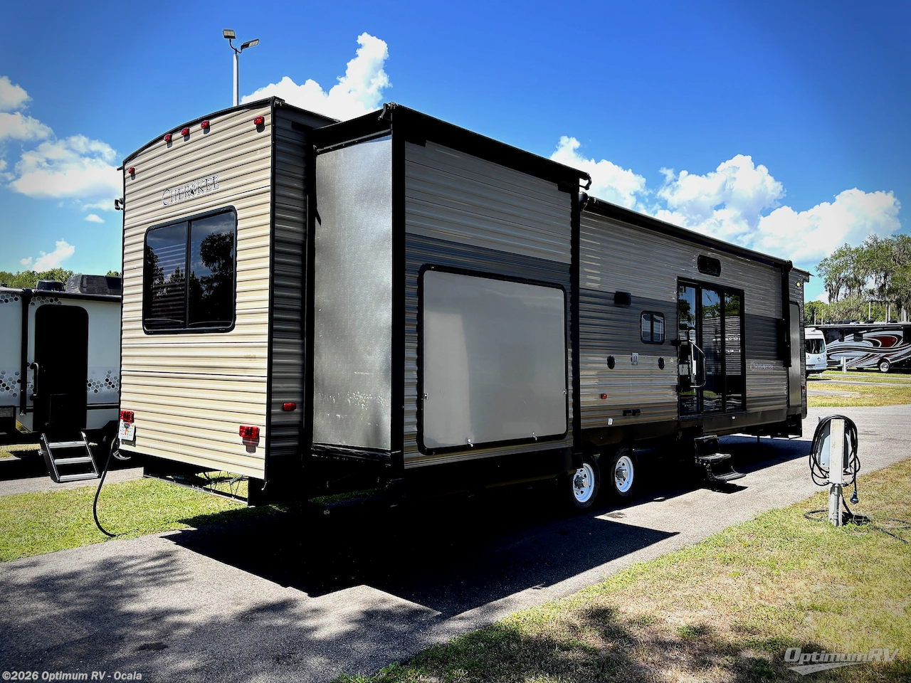 2018 Forest River Cherokee Destination Trailers 39KR - Used Destination Trailer For Sale by Optimum RV - Ocala in Ocala, Florida features Awning, Slideout