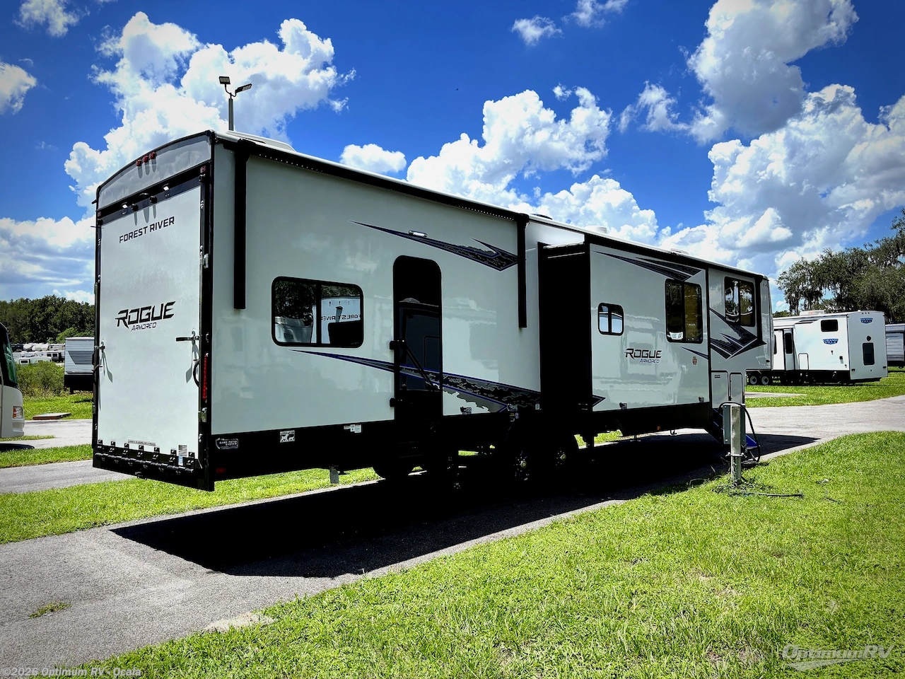 2027 Forest River Vengeance Rogue Armored 391T145 - New Fifth Wheel For Sale by Optimum RV - Ocala in Ocala, Florida features Awning, Slideout