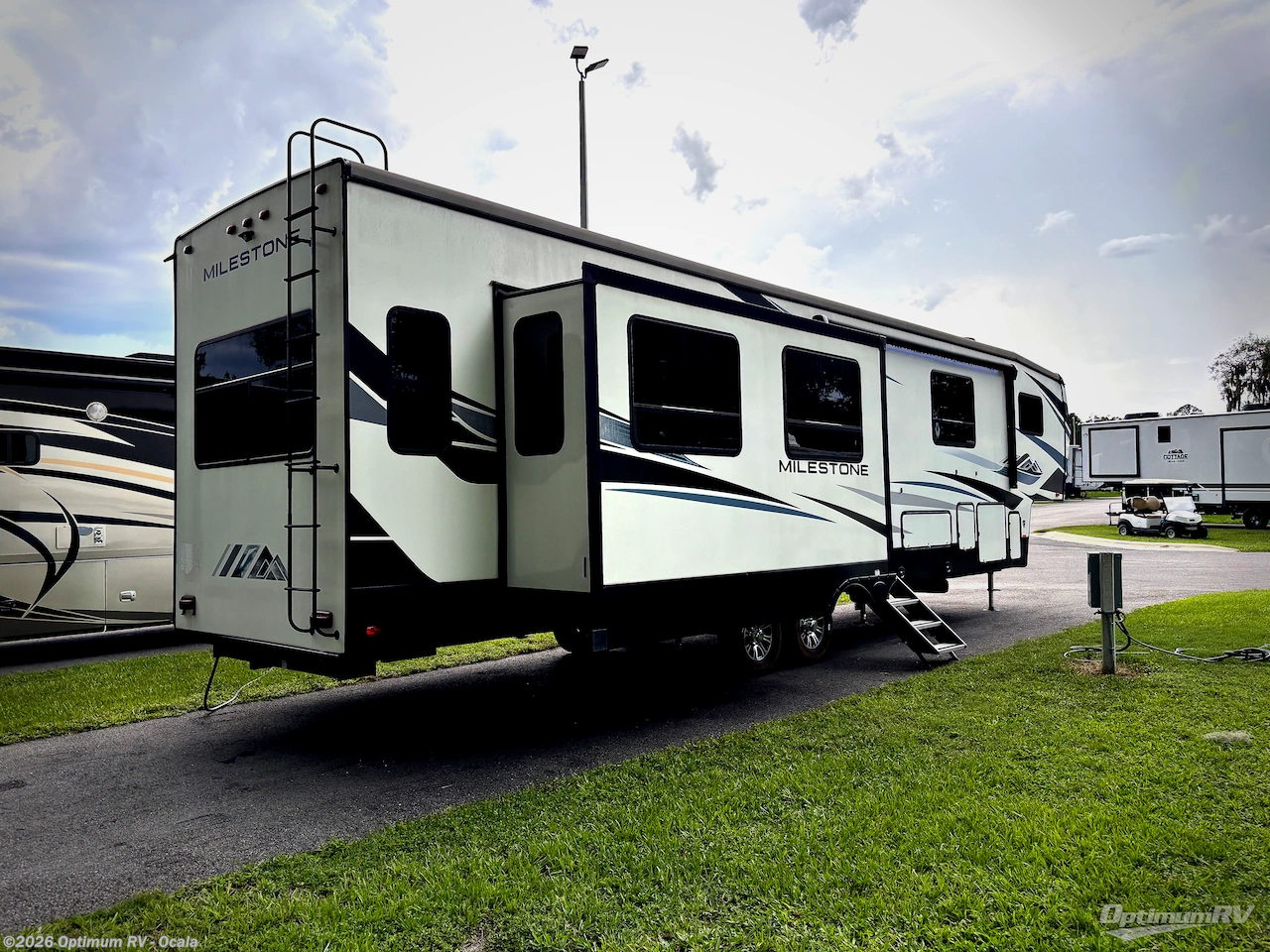 2021 Heartland Milestone 377MB - Used Fifth Wheel For Sale by Optimum RV - Ocala in Ocala, Florida features Slideout, Awning