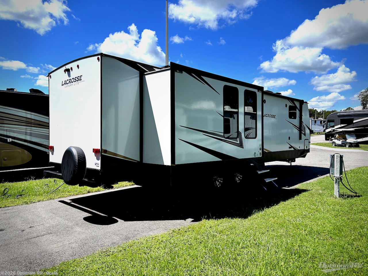 2024 Prime Time LaCrosse 3411RK - Used Travel Trailer For Sale by Optimum RV - Ocala in Ocala, Florida features Slideout, Awning