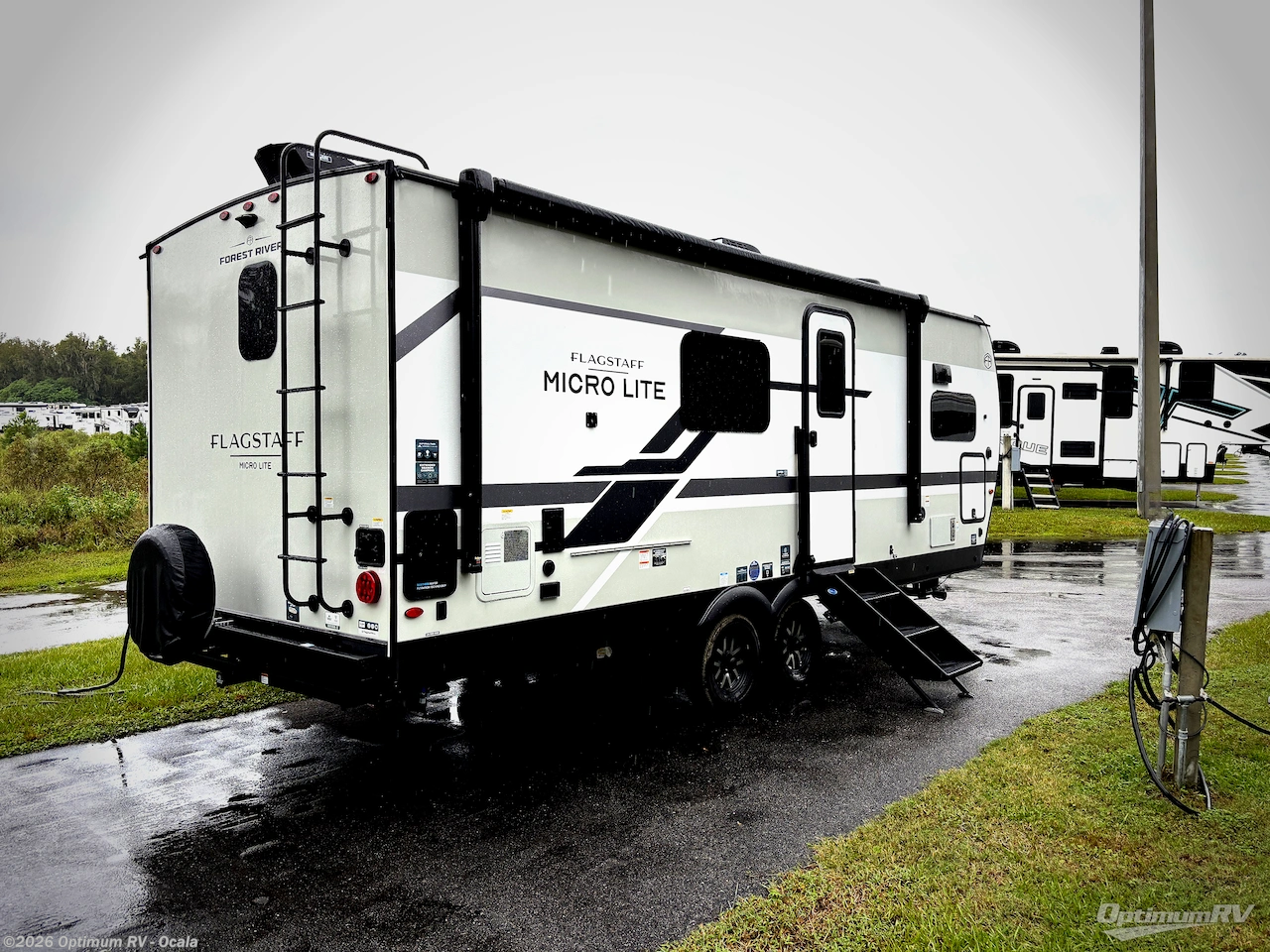 2027 Forest River Flagstaff Micro Lite 25MBR - New Travel Trailer For Sale by Optimum RV - Ocala in Ocala, Florida features Slideout, Awning