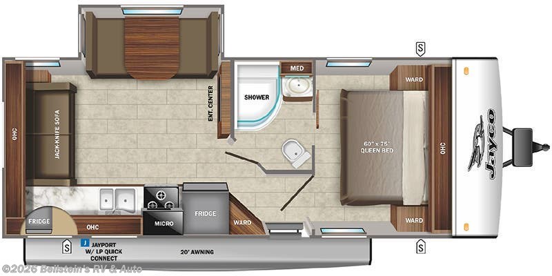 2022 Jayco Jay Feather 24RL floorplan image 2022 Jayco Jay Feather 24RL floorplan image