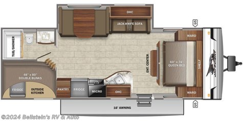 2022 Jayco Jay Flight SLX 8 267BHS floorplan image