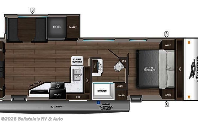 2023 Jayco Jay Feather 26RL Floorplan
