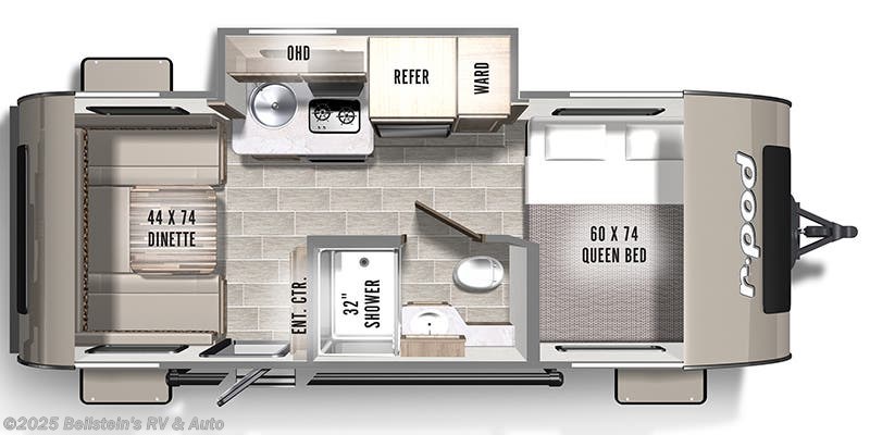 2022 Forest River R-Pod RP-190 Floorplan