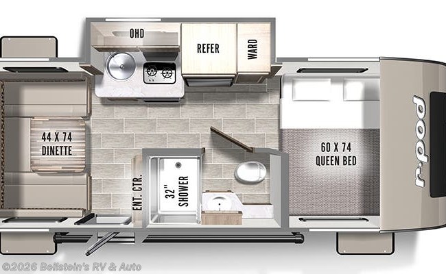2022 Forest River R-Pod RP-190 Floorplan