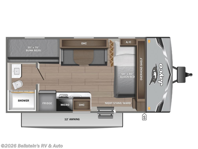 2026 Jayco Jay Flight SLX 175BHW Floorplan