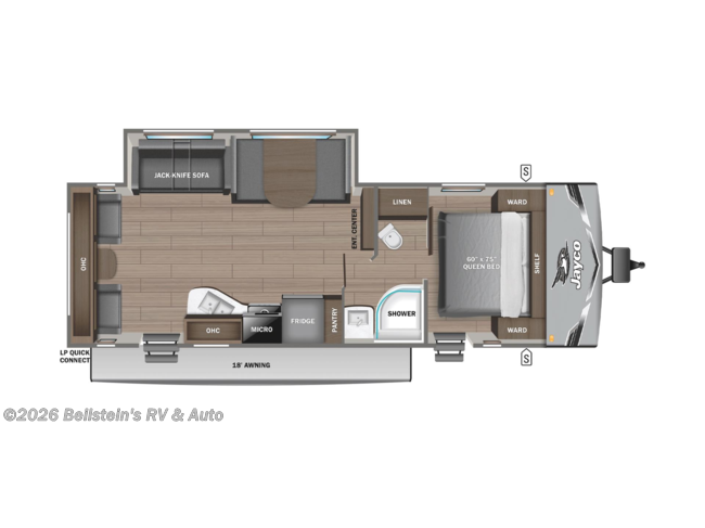 2026 Jayco Jay Flight SLX 262RLSW Floorplan