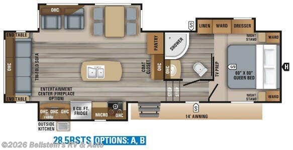 2019 Jayco Eagle HT 28.5RSTS Floorplan