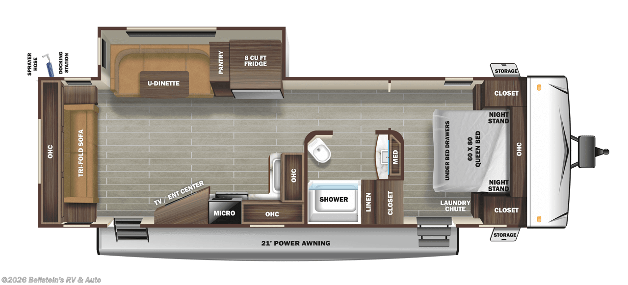 Floorplan of 2021 Starcraft Super Lite 262RL
