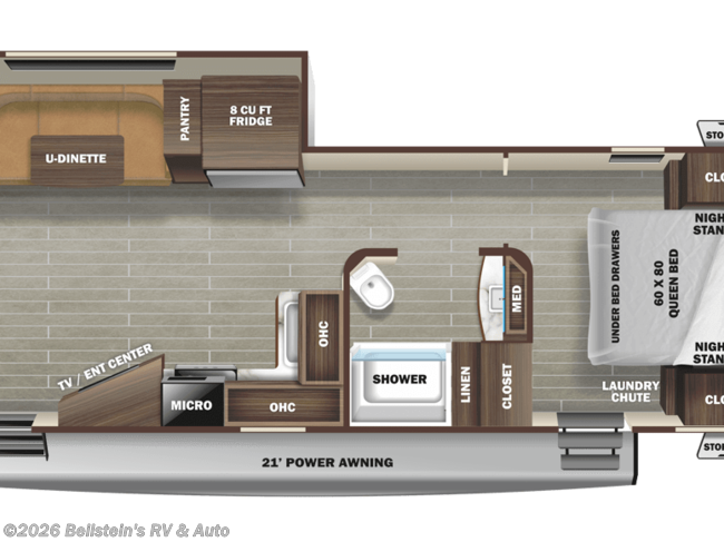 2021 Starcraft Super Lite 262RL Floorplan