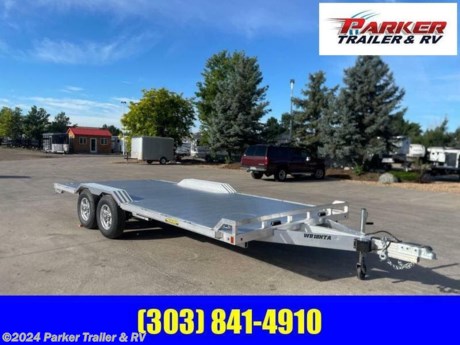 6.8X18 8218-TANDEM AXLE WIDE BODY DRIVE OVER FENDERSUTILITY TRAILER
STANDARD FEATURES:
A-FRAMED ALUMINUM TONGUE, 48 INCHES LONG 2-5/16 INCH COUPLER
BREAKAWAY KIT
SINGLE WHEEL SWIVEL TONGUE JACK, 1500 LB CAPACITY
SAFETY CHAINS
2-5200 LB RUBBER TORSION AXLES
ST205/75R14 LRC RADIAL TIRES (1760 CAP/TIRE)
ALUMINUM WHEELS, 5-4.5 BHP
ELECTRIC BRAKES
EZ LUBE HUBS
REMOVABLE ALUMINUM FENDERS
EXTRUDED ALUMINUM FLOOR
FRONT RETAINING RAIL
(2) 6 FT ALUMINUM RAMPS WITH STORAGE UNDERNEATH
STAKE POCKETS WELDED BEHIND RUB RAIL
(4) RECESSED TIE RINGS, 5000 LB
(2)FOLD DOWN REAR STABILIZER JACKS
LED LIGHTING PACKAGE
5 YEAR WARRANTY
CASH, CHECK OR FINANCED PRICE
FINANCING AVAILABLE FOR THOSE WHO QUALIFY
NOT RESPONSIBLE FOR TYPOGRAPHICAL ERRORS