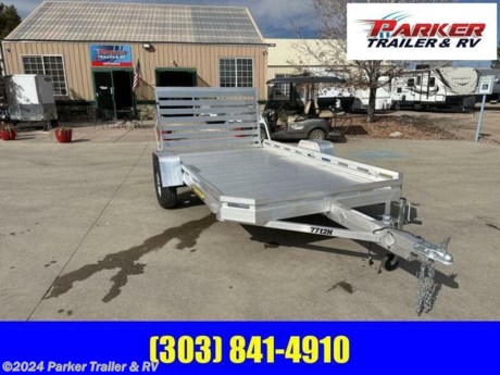 ALUMA 7712H-S-TG SINGLE AXLE TRAILER
STANDARD FEATURES:
2 INCH COUPLER
A-FRAMED ALUMINUM TONGUE, 48 INCHES LONG
SWIVEL TONGUE JACK, 800 LB CAPACITY
SAFETY CHAINS
ALUMINUM FENDERS
ALUMINUM WHEEL, 5 ON 4.5 BOLT PATTERN
ST205/75R14 LRC RADIAL TIRES (1760 LB CAP/TIRE)
3500 LB RUBBER TORSION AXLE W/ EASY LUBE HUBS
EXTRUDED ALUMINUM FLOOR
FRONT AND SIDE RETAINING WALLS
(4) STAKE POCKETS (2 PER SIDE)
ALUMINUM TAILGATE - 77.5 INCHES WIDE x 44 INCHES LONG
OVERALL WIDTH = 101.5 INCHES
OVERALL LENGTH = 194.5 INCHES
5 YEAR WARRANTY
LED LIGHTING PACKAGE
CASH, CHECK OR FINANCED PRICE
FINANCING AVAILABLE TO THOSE WHO QUALIFY
NOT RESPONSIBLE FOR TYPOGRAPHICAL ERRORS