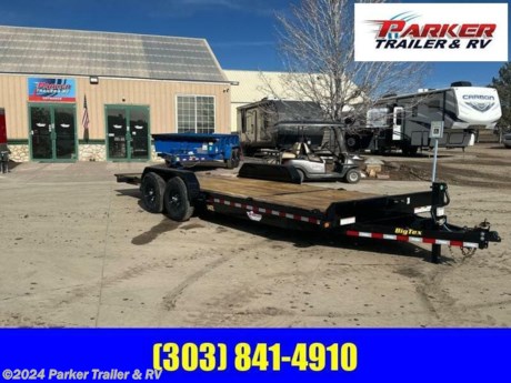 6.5X22 TILT FLATBED
14TL HEAVY DUTY TILT BED EQUIPMENT
MADE IN THE U.S.A.
THE 14TL IS A STATIONARY PLATFORM TILT-DECK TRAILER WITH A 4 FT STATIONARY DECK ON THE FRONT (6 FT DECK ON THE 22). THIS UNIT, SIMILAR TO THE 14FT, IS DESIGNED TO HAUL MEDIUM DUTY, LOW PROFILE EQUIPMENT.
STANDARD FEATURES
ADJUSTABLE 2-5/16 INCH 14,000 L:&lt;BR/&gt;B CAST COUPLER
FOLD BACK/WRAP TONGUE W/ RAISED COUPLER
12,000 LB DROP LEG JACK-SIDE WIND AGAINST BED
COMPLETE BREAK-A-WAY SYSTEM W/ CHARGER
SEALED MODULAR WIRING HARNESS
HYDRAULIC DAMPENING SYSTEM
2 INCH TUBULAR STOP RAIL
SPARE TIRE MOUNT (FRONT)
TILT PLATFORM IS 75 INCHES WIDE
102 INCHES WIDE OVERALL, 83 INCH WIDTH BETWEEN FENDERS
STATIONARY FRONT DECK FOR ADDED VERSATILITY
UNIQUE TWO PIECE MAIN FRAME
2 INCH TREATED PINE FLOOR
SIDE WIND AGAINST BED
RUB RAIL AND TIE DOWN POCKETS ALONG SIDES
RADIAL TIRES ST235/80R16 LOAD RANGE E
16 INCH X 6 INCH HEAVY BLACK MOD WHEEL 8 LUG
EZ LUBE HUBS
NEV-R-ADJUST ELECTRIC BRAKES ON ALL HUBS
DEXTER BRAND AXLES
CAMBERED 4 INCH DROP AXLES
MULTI-LEAF SLIPPER SPRING W/ EQUALIZER
DOUBLE BROKE DIAMOND PLATE FENDERS
GROMMET MOUNT SEALED LIGHTING
L.E.D. LIGHTING PACKAGE
 INCH DIAMOND PLATE KNIFE EDGE ON REAR
SUPERIOR QUALITY FINISH IS APPLIED FOR A HIGHLY DECORATIVE AND PROTECTIVE FINISH
CASH, CHECK, OR FINANCED PRICE
FINANCING AVAILABLE TO THOSE WHO QUALIFY
NOT RESPONSIBLE FOR TYPOGRAPHICAL ERRORS