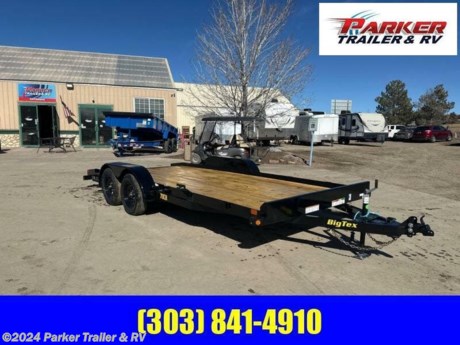 7X18 70CH TANDEM AXLE CAR HAULER
MADE IN THE U.S.A.
THE 70CH TANDEM AXLE CAR HAULER FROM BIG TEX TRAILERS IS BUILT TO WORK TOUGH AND LOOK GREAT DOING IT WITH FOLD-BACK TONGUE AND TEARDROP FENDERS. THIS VERSATILE TRAILER CAN BE USED FOR AUTOS, SMALL TRACTORS, ATV&#39;S SIDE-BY-SIDES AND NUMEROUS OTHER APPLICATIONS.
STANDARD FEATURES:
FORGED 7,000 LB 2 INCH COUPLER
2,000 LB TOP WIND JACK (BOLTED ON)
REMOVABLE SAND FOOT ON JACK
COMPLETE BREAK-A-WAY SYSTEM WITH CHARGER
FOLDBACK/ WRAP TONGUE (14 FEET AND LONGER)
2 INCH FORMED FRONT STOP RAIL
TIE DOWN POCKETS ALONG SIDES AND FRONT
2 INCH TREATED PINE FLOOR
RADIAL TIRES ST205/75R15 LOAD RANGE C
15 INCH X 5 INCH BLACK SPOKE 5 ON 5 LUG WHEEL
EZ LUBE HUBS
NEV-R-ADJUST ELECTRIC BRAKES
CAMBERED AXLES
DEXTER BRAND AXLES
MULTI-LEAF SPRING WITH EQUALIZER
REMOVABLE TEARDROP STYLE FENDERS
PROTECTED WIRING
GROMMET MOUNT SEALED LIGHTING
L.E.D. LIGHTING PACKAGE
SLIDE IN RAMPS
SUPERIOR QUALITY FINISH IS APPLIED FOR A HIGHLY DECORATIVE AND PROTECTIVE FINISH
CASH, CHECK, OR FINANCED PRICE
FINANCING AVAILABLE FOR THOSE WHO QUALIFY
NOT RESPONSIBLE FOR TYPOGRAPHICAL ERRORS