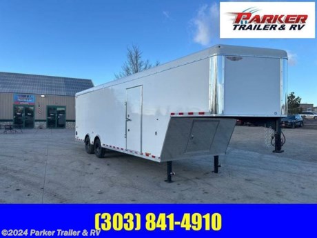 8.5X24 TOPLINE GOOSENECK CAR HAULER
STANDARD FEATURES 
2-5/16 INCH COUPLER&lt;BR/&gt;(2) 12,000LB DROP LEG JACK 
SAFETY CHAINS 
BREAKAWAY SWITCH 
WEATHER COATED TONGUE AND REAR BULKHEAD 
30 INCH V-NOSE WITH 24 INCH ALUMINUM TREAD PLATE ROCK GUARD 
FULL TUBULAR STEEL FRAME AND TONGUE 
FULL TUBULAR STEEL WALL UPRIGHTS 
FULL TUBULAR GALVANIZED STEEL ROOF BOWS 
16 INCH ON CENTER FORMED CHANNEL STEEL CROSSMEMBER 
FLAT ROOF DESIGN WITH .024 ALUMINUM &amp;amp; SLIGHTLY SLOPED 
.030 ALUMINUM EXTERIOR SHEETING 
VAPOR BARRIER 
FULLY UNDERCOATED BODY 
4 FT INTERIOR DOVETAIL 
TORSION AXLES AND EZ LUBE HUBS 
RADIAL TIRES ON STEEL WHEELS&lt;BR/&gt; 
SIDE DOOR WITH RV STYLE, FLUSH LOCK LATCH 
ALUMINUM DOOR HOLD BACK 
 INCH ENGINEERED WOOD FLOOR 
3/8&quot; WOOD INTERIOR WALLS AND ALUMINUM H-CHANNEL WALL TRANSITIONS 
(2) INTERIOR 12V LED DOME LIGHTS AND SWITCH (WALL MOUNTED) 
D-RING PACKAGE 
SPRING ASSISTED REAR RAMP DOOR - 4000 LB LOAD RATING 
FULL DOT COMPLIANT, LED LIGHTING 
CASH, CHECK OR FINANCED PRICE 
FINANCING AVAILABLE FOR THOSE WHO QUALIFY 
NOT RESPONSIBLE FOR TYPOGRAPHICAL ERRORS
