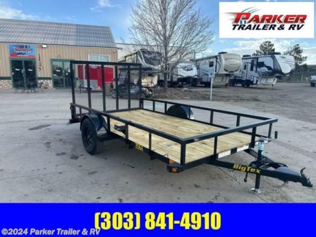 35SA-12BK4RG
SINGLE AXLE UTILITY
MADE IN THE U.S.A.
AT A GENEROUS 77 INCHES WIDE, THE 35SA SINGLE AXLE UTILITY TRAILER FROM BIG TEX IS IDEAL FOR HOME AND GARDEN TASKS AND CAN EVEN ACCOMMODATE MANY SIDE-BY-SIDE MODELS.AVAILABLE X CONFIGURATIONS OF THE 35SA PUSH THE WIDTH TO 80 INCHES ADDING DECK SPACE, CAPABILITY AND VERSATILITY.
STANDARD FEATURES:
A-FRAME CHANNEL TONGUE
2 INCH COUPLER
2,000 LB TOP WIND JACK (BOLTED ON)
4-WAY FLAT CONNECTOR WITH LOOM
REMOVABLE SAND FOOT ON JACK
2 INCH PIPE TOP RAIL
(4) TIE DOWN LOOPS INSIDE BED
2 INCH TREATED PINE FLOOR
RADIAL TIRESST205/75R15 LOAD RANGE C
15 INCH X 5 INCH BLACK SPOKE 5 ON 5 WHEEL
EZ LUBE HUBS
LIPPERT BRAND AXLE
BRAKE FLANGES ON AXLE FOR EASY BRAKE ADDITION
MULTI-LEAF SPRING
GROMMET MOUNT SEALED LIGHTING
L.E.D. LIGHTING PACKAGE
PROTECTED WIRING
RAMP GATE
SUPERIOR QUALITY FINISH IS APPLIED FOR A HIGHLY DECORATIVE AND PROTECTIVE FINISH
CASH, CHECK, OR FINANCED PRICE
FINANCING AVAILABLE FOR THOSE WHO QUALIFY
NOT RESPONSIBLE FOR TYPOGRAPHICAL ERRORS