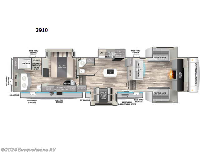 2023 Forest River Cherokee Arctic Wolf Suite 3910 - New Fifth Wheel For Sale by Susquehanna RV in Selinsgrove, Pennsylvania