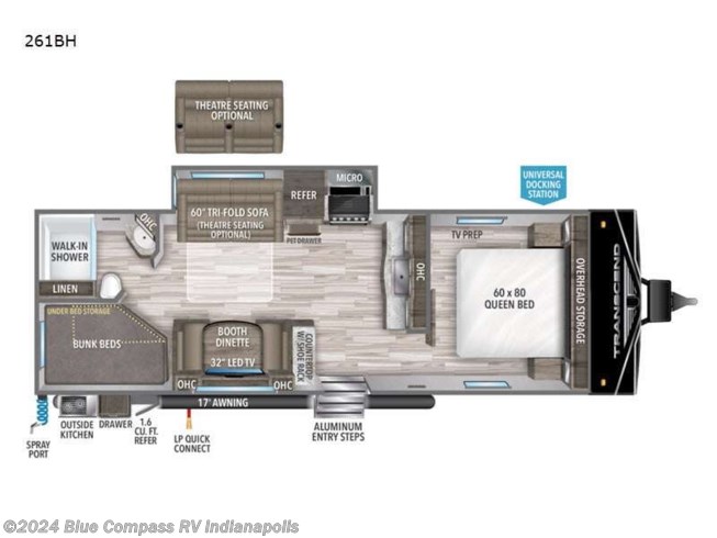 2022 Grand Design Transcend Xplor 261BH - New Travel Trailer For Sale by Colerain Family RV - Indianapolis in Indianapolis, Indiana features Slideout
