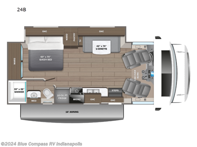 2024 Jayco Redhawk 24B - New Class C For Sale by Blue Compass RV Indianapolis in Indianapolis, Indiana