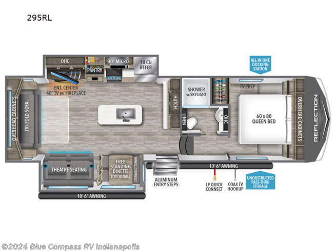 2024 Grand Design Reflection 150 Series 295RL - New Fifth Wheel For Sale by Blue Compass RV Indianapolis in Indianapolis, Indiana