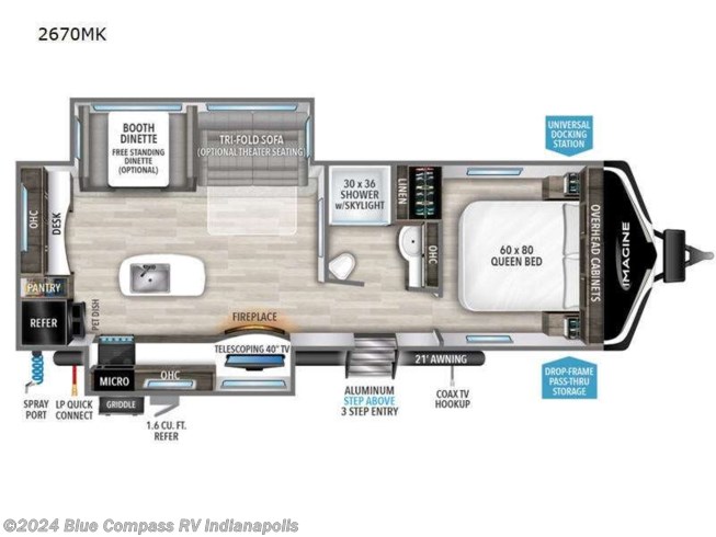 2024 Grand Design Imagine 2670MK - New Travel Trailer For Sale by Blue Compass RV Indianapolis in Indianapolis, Indiana