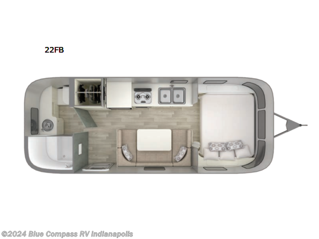 2022 Airstream Bambi 22FB - Used Travel Trailer For Sale by Blue Compass RV Indianapolis in Indianapolis, Indiana