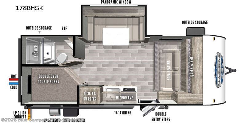 2020 Forest River Salem FSX 178BHSK - Used Travel Trailer For Sale by Blue Compass RV Indianapolis in Indianapolis, Indiana features Slideout