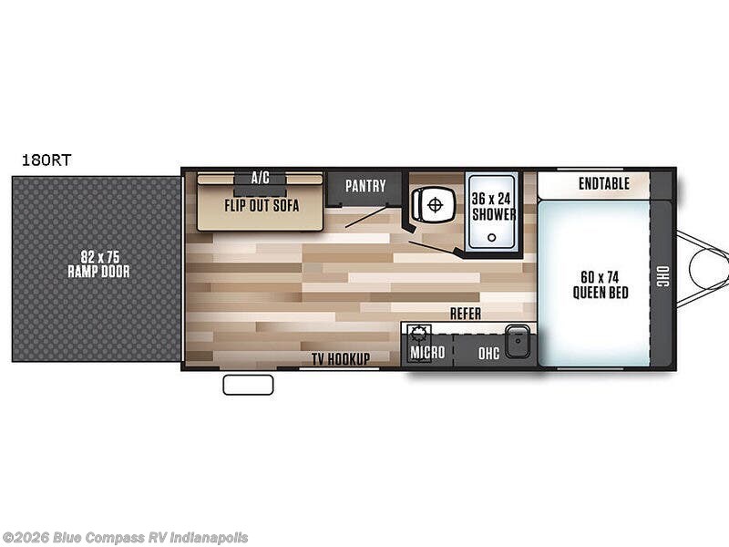 2017 Forest River Salem Cruise Lite FSX 180RT - Used Toy Hauler For Sale by Blue Compass RV Indianapolis in Indianapolis, Indiana