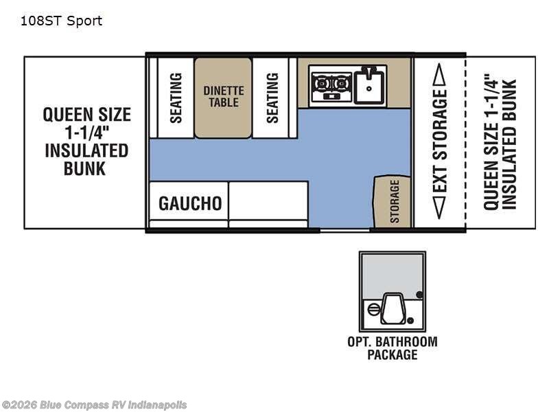 2021 Coachmen Clipper Camping Trailers 108ST Sport - Used Popup For Sale by Blue Compass RV Indianapolis in Indianapolis, Indiana