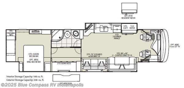 2011 Fleetwood Discovery 40G - Used Class A For Sale by Blue Compass RV Indianapolis in Indianapolis, Indiana features Slideout