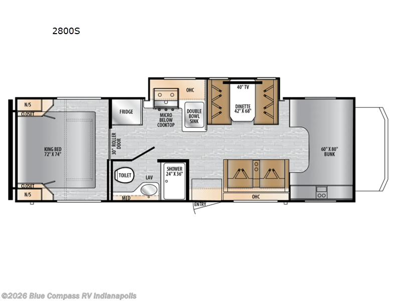2026 East to West Entrada 2800S - New Class C For Sale by Blue Compass RV Indianapolis in Indianapolis, Indiana features Slideout
